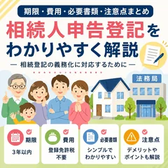 相続人申告登記をわかりやすく解説｜期限・費用・必要書類・注意点まとめ