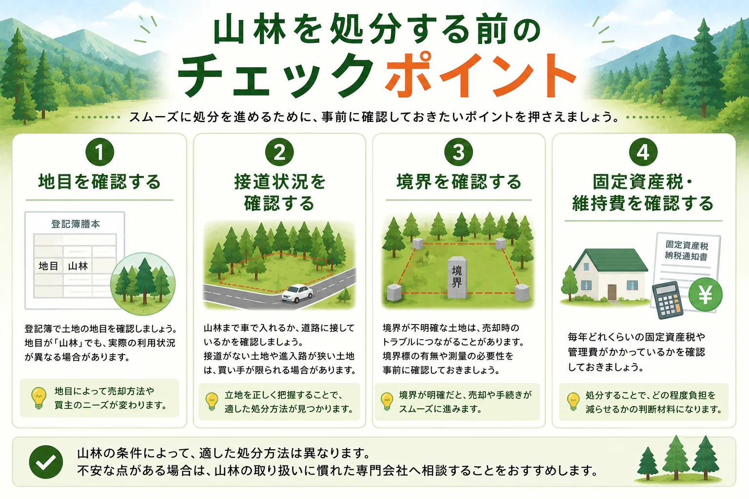 山林を処分するメリット・デメリットをわかりやすく解説